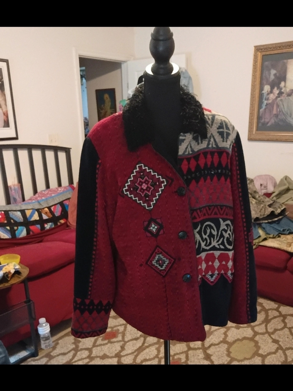Nancy Bolen City Girl Statement Jacket Pre-owned Women's XL